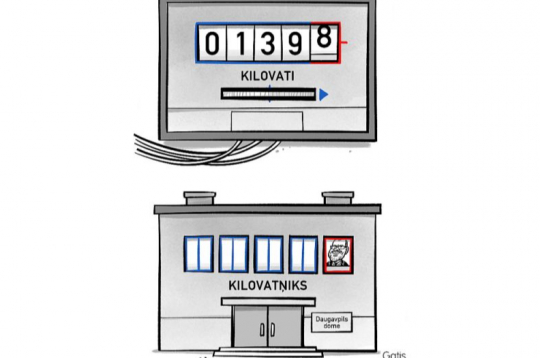 Zīmē Gatis Šļūka. Kilovatņiks