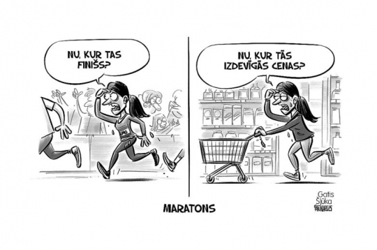 Zīmē Gatis Šļūka. Maratons