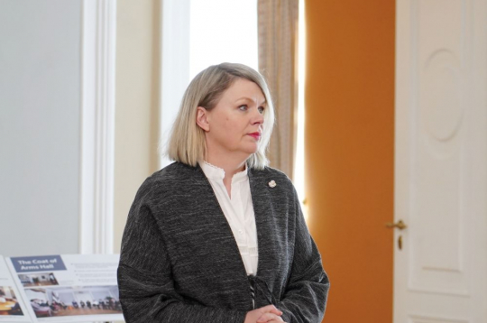 XIII Latvijas Skolu jaunatnes dziesmu un deju svētku rīcības grupas vadītāja Inga Vasiļjeva.