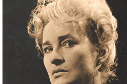 Elvīra Baldiņa - Hedviga. I. Indrānes "Lazdu laipa" (1964, Jaunatnes teātris).