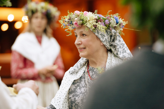 Folkloriste, folkloras kopas vadītāja Aīda Rancāne.