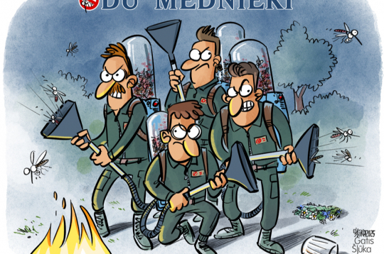 Zīmē Gatis Šļūka. Odu mednieki