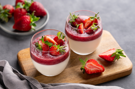 Klasiskā panna cotta.