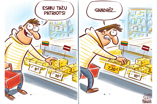 Zīmē Gatis Šļūka. Patriots