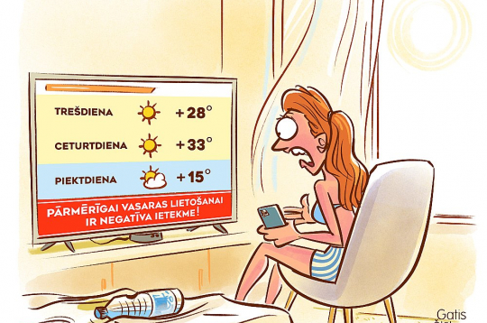 Pārmērīgai vasaras lietošanai ir negatīva ietekme!
