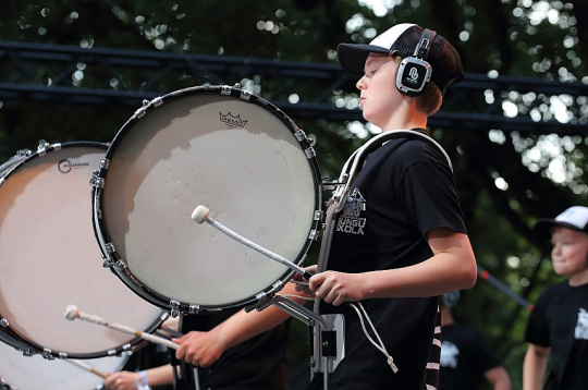 Andžeja Grauda bungu skola "Drumline Latvia", Vērmanes dārzs, Lielā skatuve, 08/07/2025. 