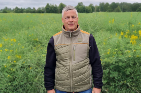 Zemnieku saimniecības “Arāji” galvenais agronoms Andis Brakmanis,