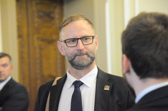 Satiksmes ministrs Atis Švinka.