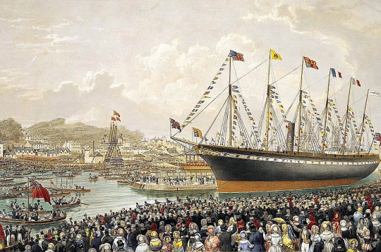 "Great Britain" nolaišana ūdenī 1843. gadā.