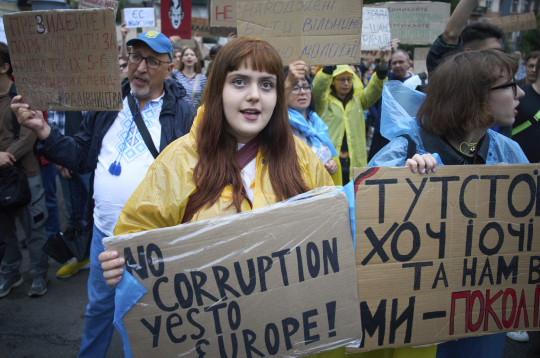 Protesti Kijivā. 