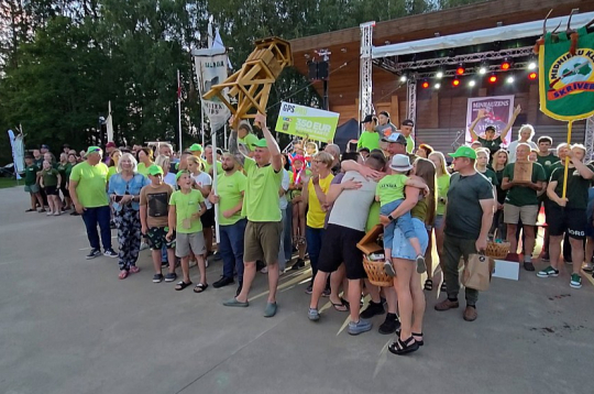 Mednieku klubs "Salnava", kas Minhauzena festivālā uz pjedestāla pabijis jau 15 reizes un šogad beidzot izcīnīja ilgi gaidīto pirmo vietu.