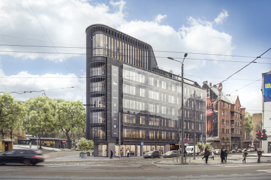 Rīgā sāk būvēt modernu biznesa centru Miera ielā 1.