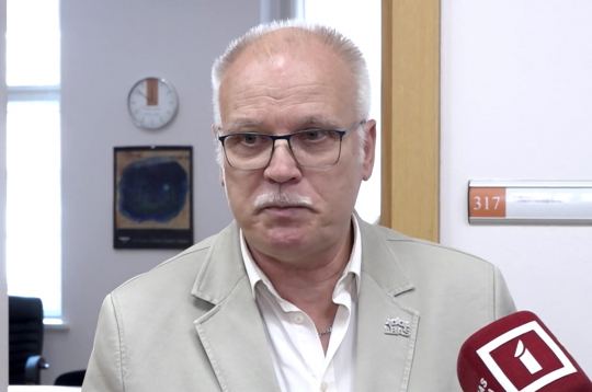 Latvijas Veselības un sociālās aprūpes darbinieku arodbiedrības priekšsēdētājs Valdis Keris.