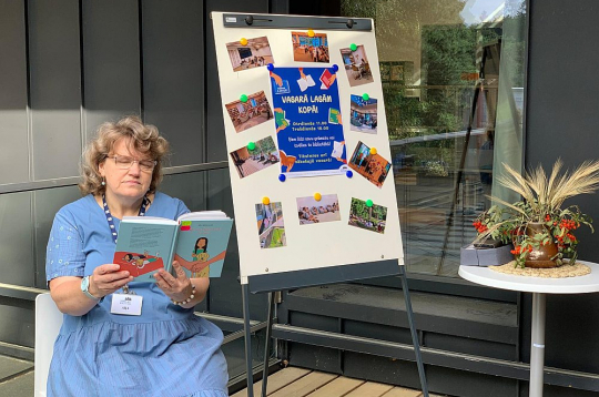 Ogres Centrālās bibliotēkas direktores vietniece Aija Žilvinska.