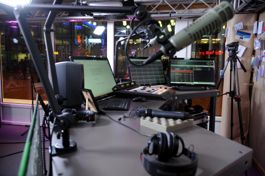 Radio studija. Ilustratīvs attēls. 