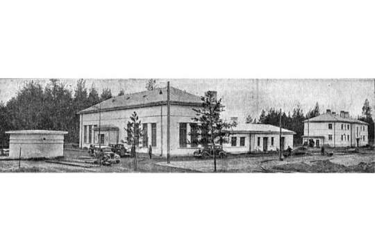 Zaķumuižas sūkņu stacijas komplekss 1935. gadā.