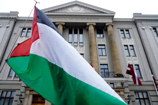 Palestīnas karogs.