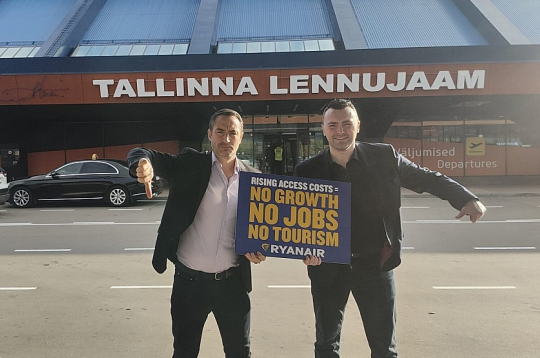 "Nav izaugsmes, nav darba, nav tūrisma" – "Ryanair" pārstāvju vēstījums Igaunijai.