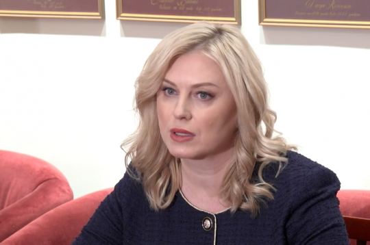 Satversmes tiesas priekšsēdētāja Irēna Kucina. Satversmes tiesas priekšsēdētāja Irēna Kucina.