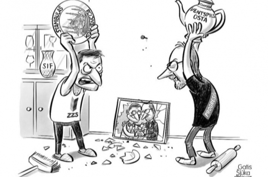 Zīmē Gatis Šļūka. Strīda karstumā