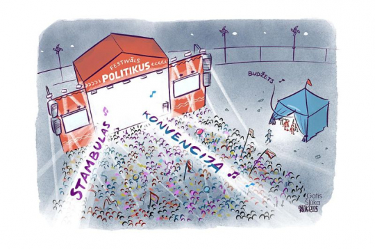 Zīmē Gatis Šļūka. Festivāls "Politikus" Zīmē Gatis Šļūka. Festivāls "Politikus"