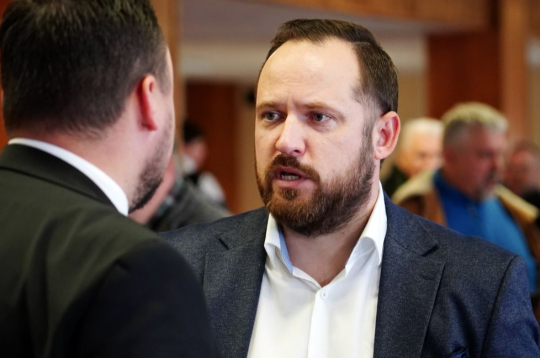 Biedrības "Zemnieku saeima" valdes loceklis Mārtiņš Trons.