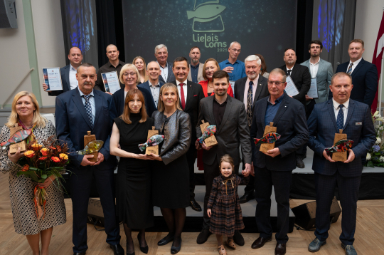 Zivsaimniecības nozares balvas "Lielais loms 2025" pasniegšana Jelgavā, LBTU. Zivsaimniecības nozares balvas "Lielais loms 2025" pasniegšana Jelgavā, LBTU.