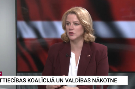 Evika Siliņa TV24 raidījumā "Ziņu TOP". Evika Siliņa TV24 raidījumā "Ziņu TOP".