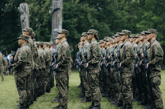 Gaisa spēkos dienošie valsts aizsardzības dienesta karavīri
12. septembrī deva karavīra zvērestu.