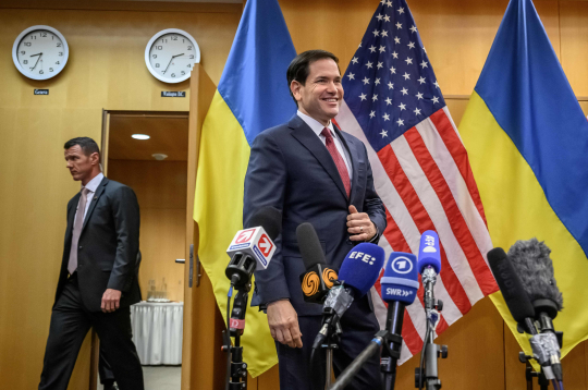 ASV valsts sekretārs Marko Rubio. ASV valsts sekretārs Marko Rubio.