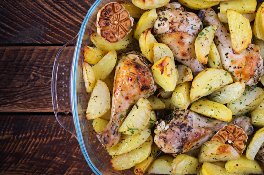 Vistas stilbiņi ar kartupeļu daiviņām.