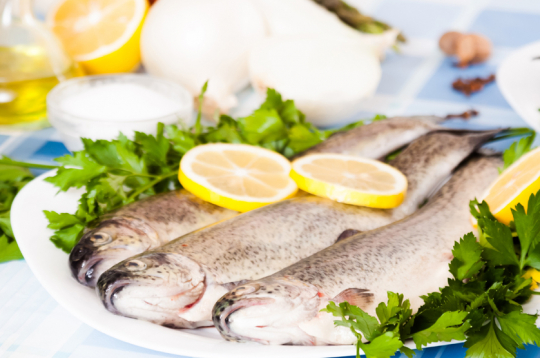 Vārītas foreles. Vārītas foreles.