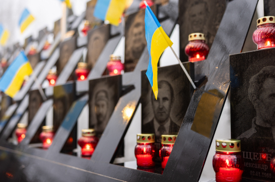 Ukrainas karavīru piemiņai. Ukrainas karavīru piemiņai.