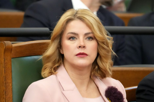 Ministru prezidente Evika Siliņa. 