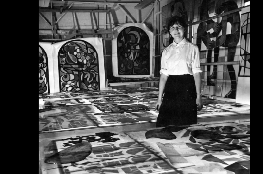 Mākslinieces Noras Cēsnieces piemiņas foto.