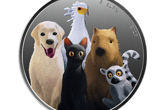 "Straumes" monētas aizmugure.