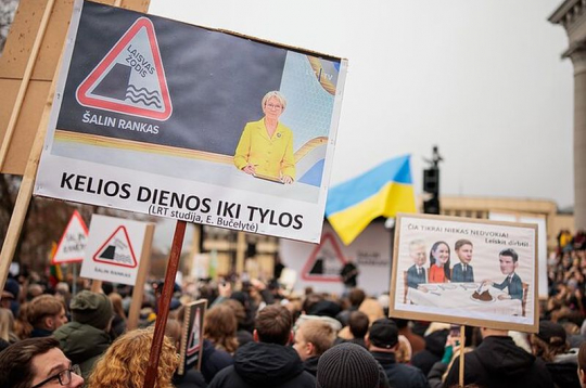 Protests Viļņā. Protests Viļņā.