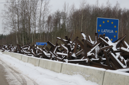 Latvijas Baltkrievijas robeža. 