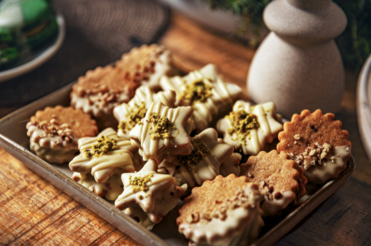 Smilšu mīklas cepumi.