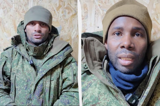 Ukraiņi sagūstījuši Kolumbijas pilsoņus; viņi apgalvo, ka Krievija viņus apmānījusi. Ukraiņi sagūstījuši Kolumbijas pilsoņus; viņi apgalvo, ka Krievija viņus apmānījusi.