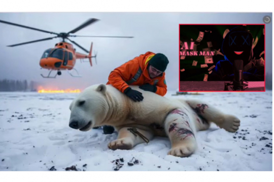 Mākslīgā intelekta radīts zvēru glābšanas video. 