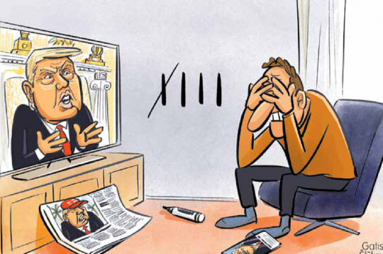 “Mājas Viesis” piedāvā atskatīties uz aizvadītā gada notikumiem Latvijā un pasaulē, kuru gaitu lielā mērā ietekmēja Baltā nama
saimnieka Donalda Trampa ekscentriskie izgājieni.