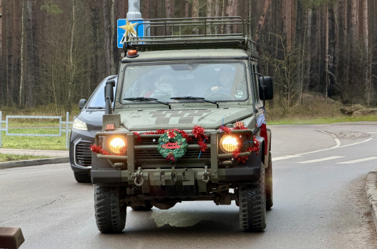 Kanādas karavīru labdarības akcija Daugavpils slimnīcā.