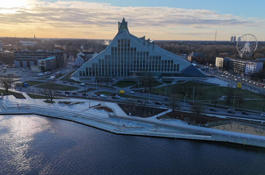 Mūkusalas ielas promenāde pēc pārbūves.