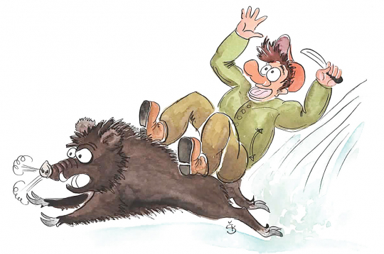 Šļūciens beidzās pēkšņi. Ļoti pēkšņi un… tieši kuilim virsū!