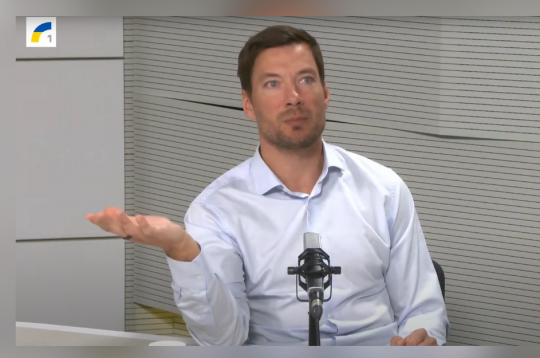 Ekrānuzņēmums no intervijas.