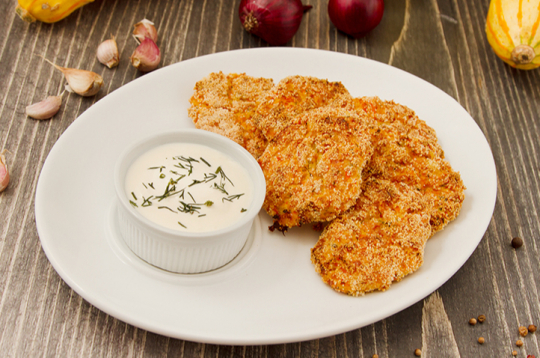 Ķirbja un kartupeļu kotletītes.