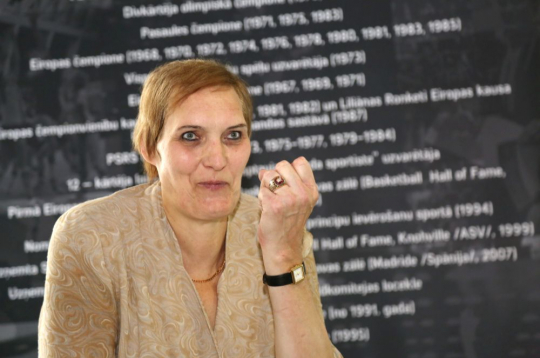 Basketbola leģenda Uļjana Semjonova.