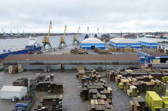 Rīgas brīvostas teritorija.