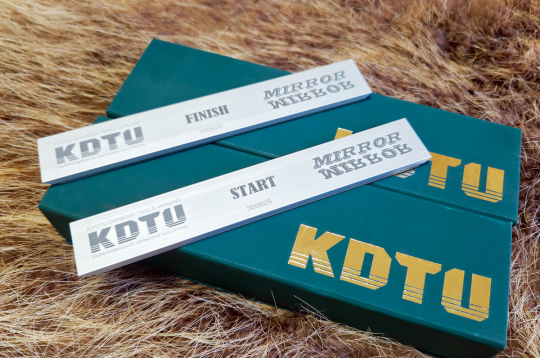 Kad naža asināšana ar pamata galodu komplektu pabeigta, izmanto vispirms START, pēc tam FINISH galodu. Pēc abu galodu lietošanas naža griežamās maliņas virsma kļūst spoguļgluda. 